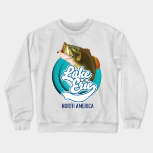 Lake Erie North America fishing logo Crewneck Sweatshirt